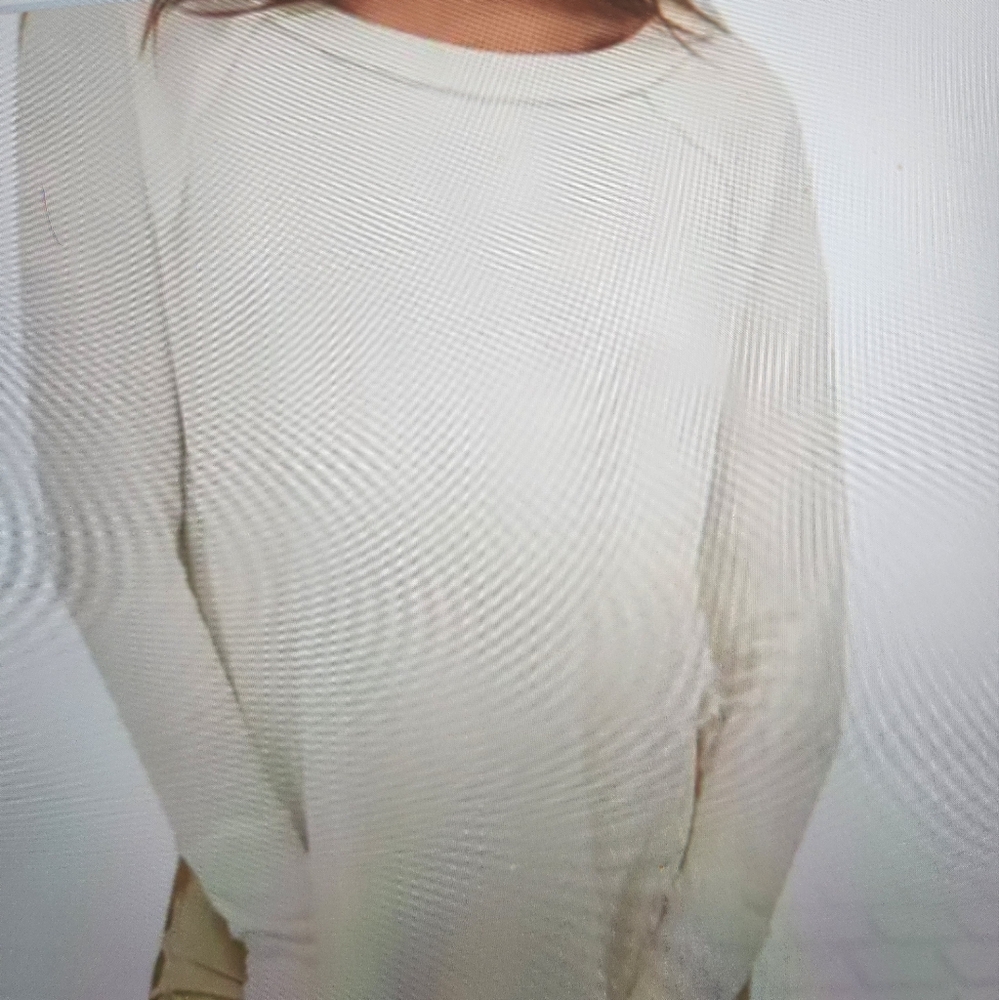 Free People Snowy Thermal Shirt White